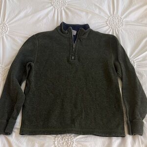 Class Club Olive Zip-Up Sweater